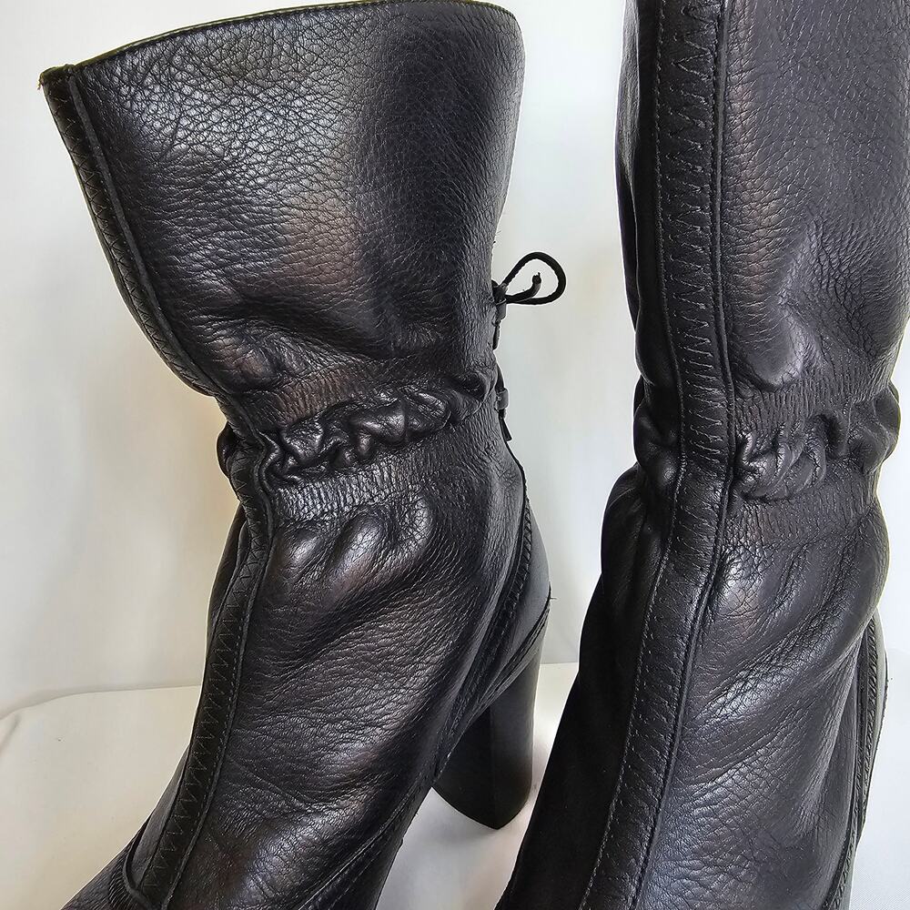Clarks 6.5 Mid-Calf Leather Steampunk , Fairygrunge 90S Y2K - Picture 7 of 7